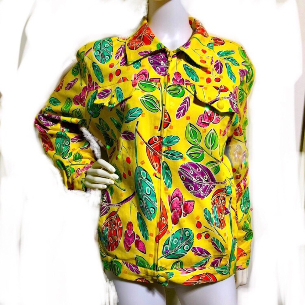 Vintage Redd Jeans Floral Jean Jacket